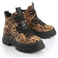 Produktbild: Buffalo ASPHA NC MID Schnürboots Trendboots, Stiefelette, Plateauboots im Leo-Look braun 37 EU