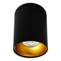 Produktbild: Deckenspotlampe Deckenlampe Aufbaulampe Anbaulampe schwarz gold Deckenstrahler