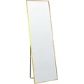 Produktbild: Standspiegel BEAUVAIS 156 cm Metall Gold