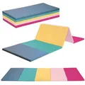 Produktbild: Little Tiger® Weichbodenmatte Klappbare Turnmatte, ca. 185 x 76 x 3,2 cm, tragbare Matte, auch ideal als Gymnastikmatte, Fitnessmatte, Yogamatte, Spielmatte bunt|goldfarben