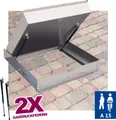 Produktbild: Schachtabdeckung 600x600x100 Edelstahl Schachtdeckel Gasdruckfedern auspflasterbar EN124 A15