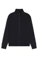 Produktbild: BOSS Herren H-Shepherd 100 Piqué-Sweatshirt aus merzerisierter Stretch-Baumwolle mit Reißverschluss Dunkelblau L