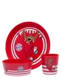 Produktbild: FC Bayern München Kindergeschirr Set 3teilig Berni I Becher, Teller, Schüssel