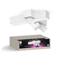Produktbild: Philips Hue White & Color Ambiance Centris 3er Spot Kreuz, dimmbar, 16 Mio. Farben, steuerbar via App, kompatibel mit Amazon Alexa, weiß, neue Generation