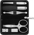 Produktbild: ZWILLING Maniküre-Set (5 teilig, Yakleder Etui, Reißverschluss, mit Kompakt Nagelknipser), Premium, Schwarz