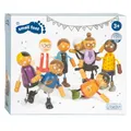 Produktbild: Kleine Fußholzflexible flexible Puppenfamilie mit Baby, 8st.