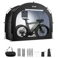 Produktbild: VEVOR Fahrradzelt, 3 bis 4 Fahrräder, geräumige Fahhrradgarage mit belüftetem Fenster, einfach zu installierende Fahrradschuppe mit hochfestem Fibe