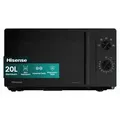 Produktbild: Hisense H20MOBP1HI Mikrowelle /20 L /700W /InverterTech/Keramikbeschichtung/ Glas/Maßgeschneidert, Mehrphasiges Kochen/Auftaufunktion/5 - Schwarz