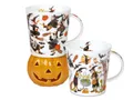 Produktbild: formano Tasse Weiß, Durchmesser 10 cm, Porzellan, Spülmaschinengeeignet, Weiß, Motiv: Halloween