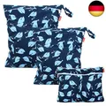 Produktbild: Damero 3 Stück windeltasche wetbag wiederverwendbar, Nasstaschen für Unterwegs,