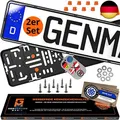 Produktbild: GENMAG Kennzeichenhalter Rahmenlos | Nummernschildhalterung Auto |