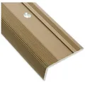 Produktbild: Floordirekt Treppenkantenprofil Glory Bronze hell, 3 Größen, Stufenkantenprofil, L-Form braun 3.6 cm x 100 cm x 1.7 cm