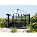 Produktbild: Vitavia Gewächshaus Hera 9000 ESG 3 mm HKP 6 mm Schwarz 9 m2 inkl. Fundament