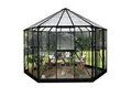 Produktbild: Vitavia Gewächshaus-Pavillon Hera 9000 schwarz lackiert, inklusive Fundament