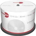 Produktbild: Primeon 2761102 CD-R 80 Rohling 700 MB 50 St. Spindel Silber Matte Oberfläche