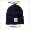 Produktbild: Original ! CARHARTT unisex Herren Damen Mütze A18 Rippstrick Beanie Navy Blau