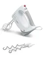 Produktbild: Bosch Handrührer MFQ3530, Handrührgerät, 2 Rührbesen, 2 Edelstahl-Knethaken,spülmaschinengeeignet, 5 Stufen, 450 W, weiß