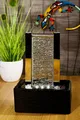 Produktbild: KÖHKO® Zimmerbrunnen Cha Cha 25001 Dekobrunnen Tischbrunnen mit LED-Beleuchtung