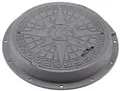 Produktbild: Schachtabdeckung Kanaldeckel Schachtdeckel 50 kN Ø600/800 A15 BabylonPlast™ Grau