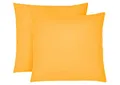 Produktbild: biberna 0077144 Kopfkissenbezug Feinjersey, gekämmte Baumwolle, superweich 2x 80x80 cm, leicht gelb