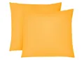 Produktbild: Biberna Kissenbezug 80 x 80 cm  2 Stück Gelb Feinjersey 100% Baumwolle