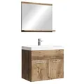 Produktbild: Badplaats Badmöbel Komplettset Montreal 02 60 x 35 cm Braun Eiche - Badezimmermö
