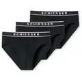 Produktbild: Schiesser Rioslip 95/5 (3er-Pack) mit sportlichem Webgummibund mit kontraststarken SCHIESSER-Logo schwarz 8 (XXL)