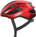 Produktbild: ABUS Rennradhelm WingBack – einfacher Roadhelm für sportliches Fahren im Alltag und in der Freizeit – für Erwachsene und Jugendliche – Rot, Größe M (54-58 cm)