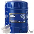 Produktbild: 20 Liter MANNOL 2-Takt UNIVERSALl MISCHÖL + HAHN MINERALISCH / 2T ÖLl