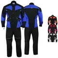 Produktbild: German Wear Motorradkombi GW302K (Spar-Set, 2-tlg., mit Protektoren, Motorradjacke & Motorradhose) 2-teiler Motorradjacke + Motorradhose blau|schwarz 50/M