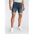 Produktbild: Bruno Banani Jeansshorts (Set, 2-tlg., mit Band) bequemer Sitz, gerade Beinform, mit praktischen Taschen blau 40