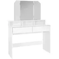 Produktbild: Ml-Design Schminktisch, Weiß, Holzwerkstoff, 40x140x100 cm, Schlafzimmer, Schminktische