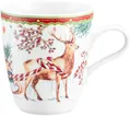 Produktbild: Seltmann Weiden Becher Life - Hirsch mit Schlitten, 1-tlg., Porzellan, Becher mit Henkel 0,40 l und weihnachtlichem Dekor