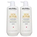 Produktbild: Goldwell Rich Repair 2 x 1000 ml Shampoo für strapaziertes Haar Set