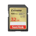 Produktbild: SanDisk Extreme 32 GB SDHC Speicherkarte (2022) bis 100MB/s, Cl10, U3, V30