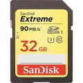 Produktbild: SanDisk SD-Karte Extreme, 32GB, bis 100 MB/s, SDHC, mit V30 und UHS-I U3