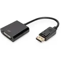 Produktbild: DIGITUS DisplayPort Adapterkabel, DP - DVI (24+5) St/Bu, 0.15m,m/interlock, DP 1.1a komp., CE, sw