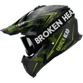 Produktbild: Broken Head Crosshelm Squadron Grün + MX-Brille Struggler Schwarz