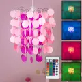 Produktbild: Pendelleuchte Hängelampe Spielzimmerleuchte Mädchen pink Fernbedienung RGB LED