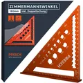 Produktbild: Presch Zimmermannswinkel 180mm | Intelligente Bohrlehre | Hochpräzise & Rostfrei