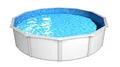 Produktbild: Steinbach Stahlwandpool Set Nuovo de Luxe II – 012141 – Ø 360 x 120 cm – Robuster Pool in Weiß für bis zu 11.000 l Wasserinhalt – Mit winterfester blauer Innenfolie und zahlreichem Zubehör