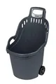 Produktbild: Gartentrolley HELPY mit 50 Liter Nutzvolumen, belastbar bis max. 60 kg. Räder auf Metallachse. In Grau oder Grün (Grau)