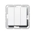 Produktbild: Gira Wippschalter Wechsel 3fach 283203 Installationsschalter Wippschalter
