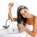 Produktbild: MAXIMEX Wasch Becken Hand Dusche 115cm Schlauch Aufsatz Wasser Hahn Haare Wäsche