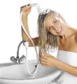 Produktbild: MAXIMEX Wasch Becken Hand Dusche 115cm Schlauch Aufsatz Wasser Hahn Haare Wäsche