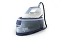 Produktbild: Philips Dampfbügelstation PerfectCare 3000 Series PSG3000/20, hellblau/dunkelblau/weiß, 1400 ml Wassertank, 2.400 Watt, Vertikaldampf, Keramik-Bügelsohle, 350gr Dampfstoß