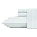 Produktbild: Laura Ashley Bettwäsche-Set für Doppelbett, weiches Satin-Baumwoll-Bettwäsche-Set – schlank, glatt und atmungsaktiv, Heimdekoration, Schlafsaal-Essentials (Lottie Blue, Twin)