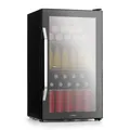 Produktbild: Klarstein Beersafe XXL Onyx Kühlschrank 80 Liter 3 Böden Panoramaglastür 10034848