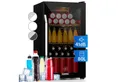 Produktbild: Klarstein Getränkekühlschrank Beersafe XXL Onyx Getränkekühlschrank 80 L Glastür schwarz, 84.5 cm hoch, 47.4 cm breit, Bier Hausbar Getränkekühlschrank Flaschenkühlschrank Glastür