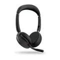 Produktbild: Jabra Evolve2 65 Flex UC Stereo USB Headset schwarz USB-A Wireless-Charging-Pad
